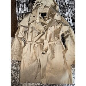 London Fog Trench Coat Woman 2XL XXL Belt Double Breast Jacket Academia Heritage